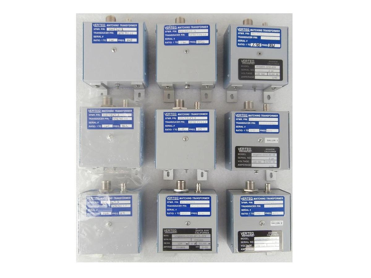 Used Verteq 1069347.3 RF Matching Transformer Ratio 1.40 Reseller Lot of 9 Working