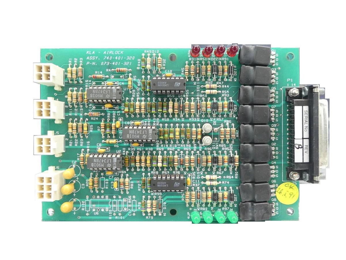 Used KLA-Tencor 073-401-321 Airlock PCB 740-401-320 eS31 E-Beam System Working Spare