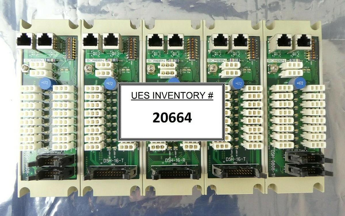 Used DNS Dainippon Screen DSH Network PCB Module Set of 5 DSH-0808-TR SU-3000 Working