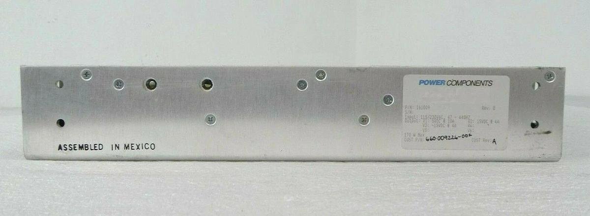 Used Power Components 161009 Power Supply Lam Research 660-009226-002 Working Surplus