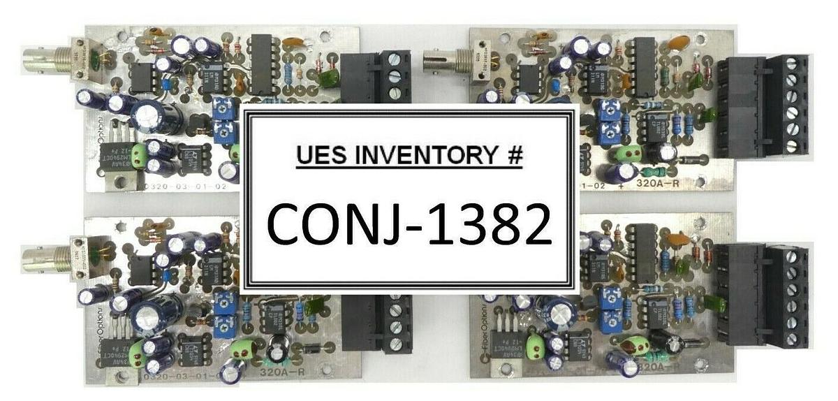 Used FiberOptions 0320-03-01-02 Interface PCB 320A-R Rev. A2 Varian 350D Lot of 4