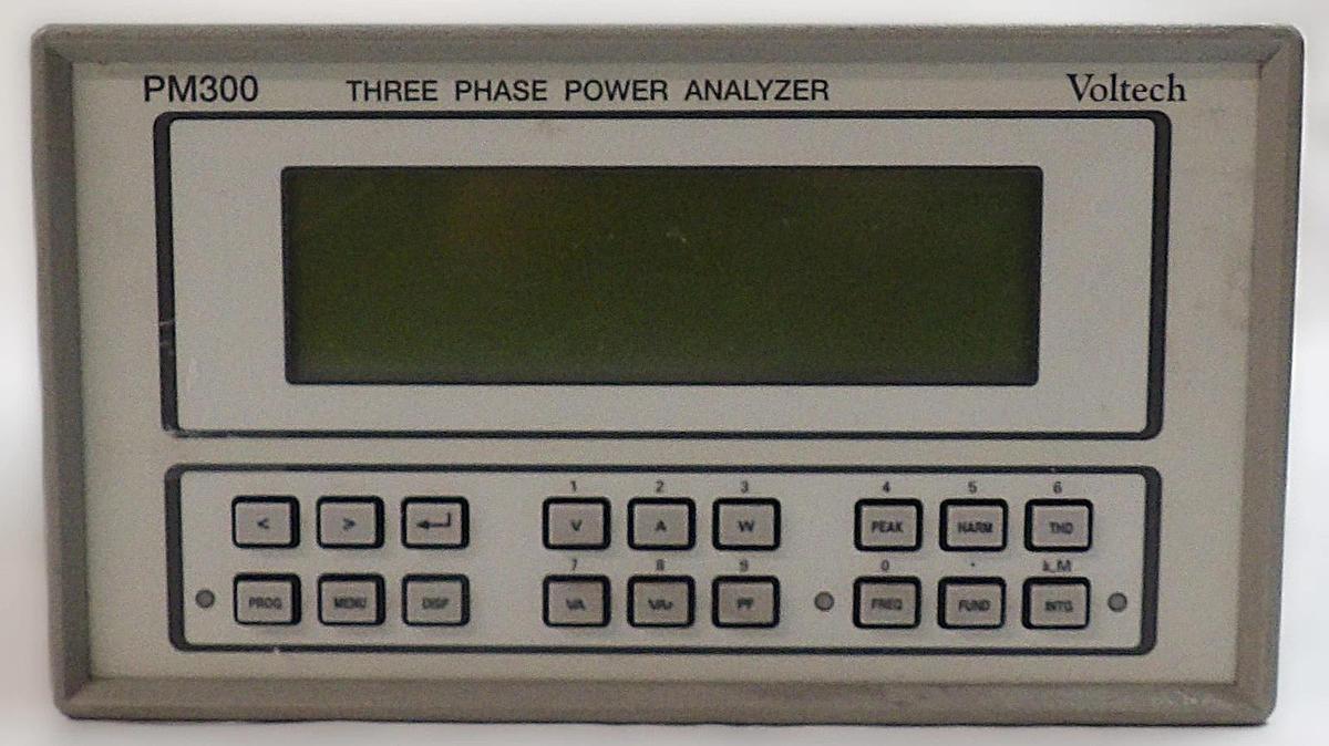 Used Voltech PM300 Three Phase Power Analyzer w/100-012/25 Lot of 2 Untested Surplus