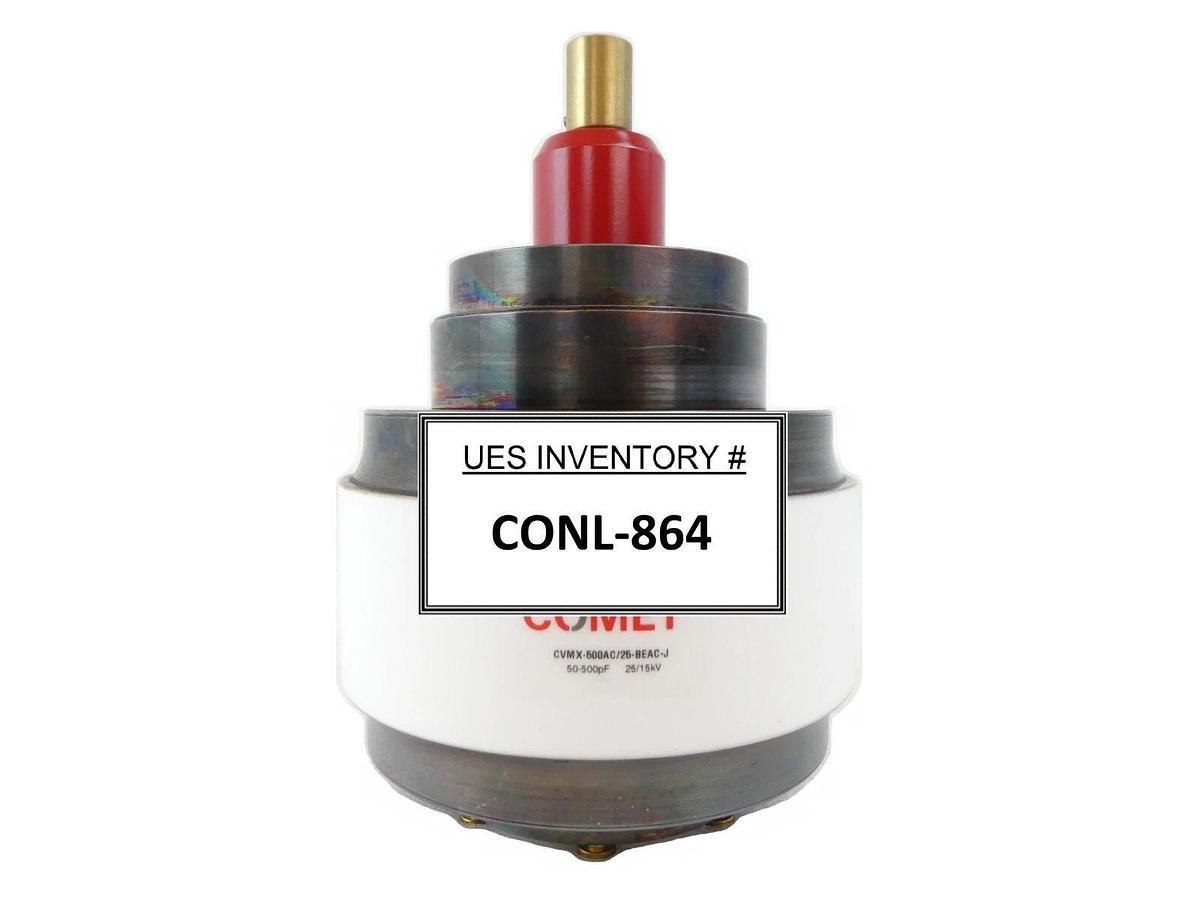 Used Comet CVMX-500AC/25-BEAC-J Variable Vacuum Capacitor 50-500pF 25/15kV Working
