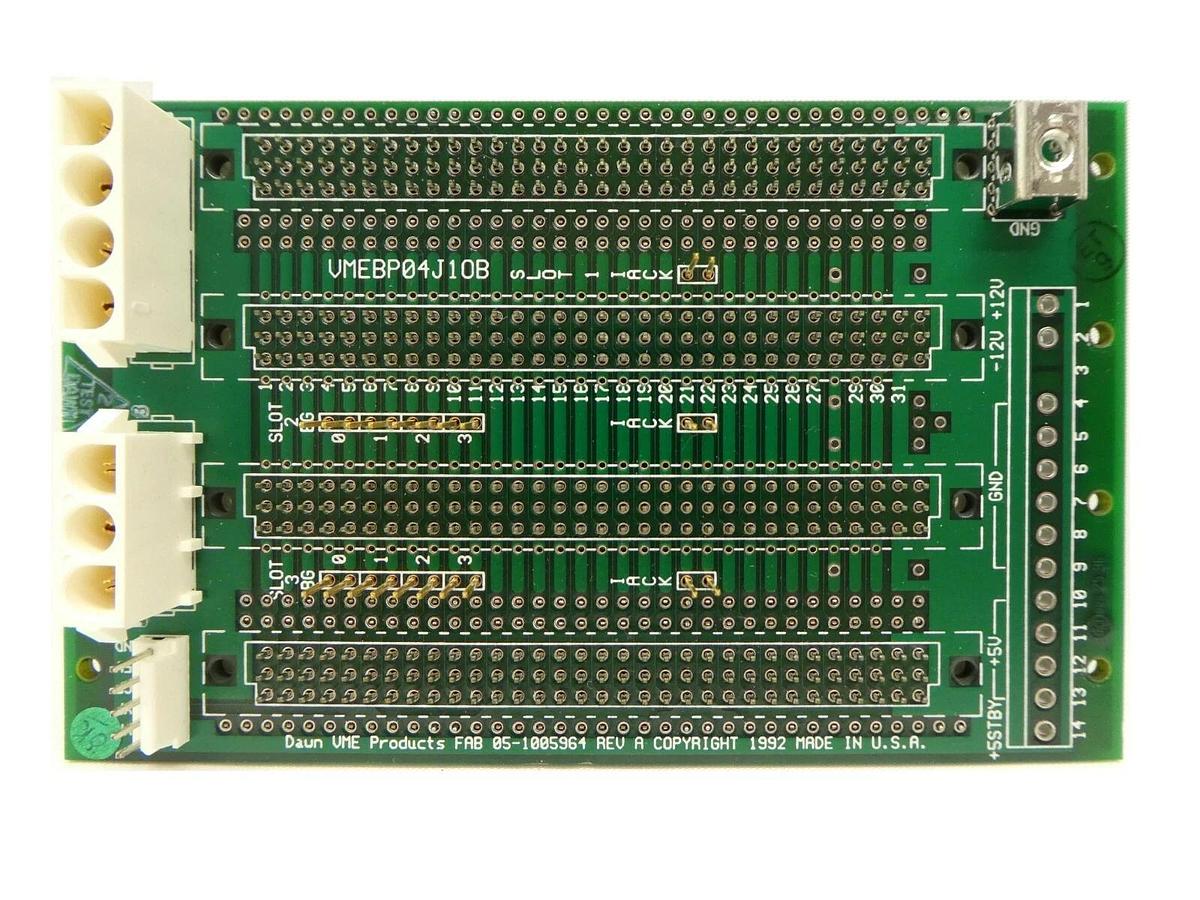 Used Dawn VMEBP04J1OB Backplane VME Board PCB Lam Research FPD Continuum Spare