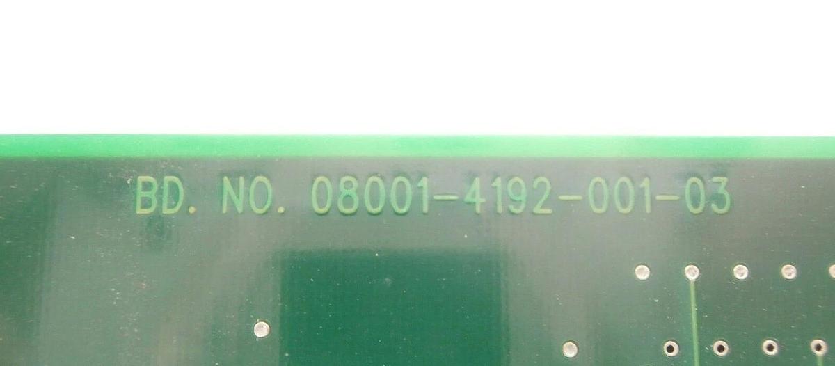 Used Kulicke & Soffa N08001-4192-000-33 I/O TEMP PCB Card 8001-4192 Working Surplus