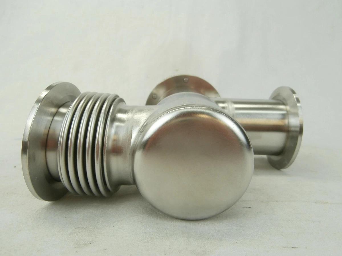 Used Nor-Cal Products 93-01764 Pneumatic Angle In-Line NW50 Used Working