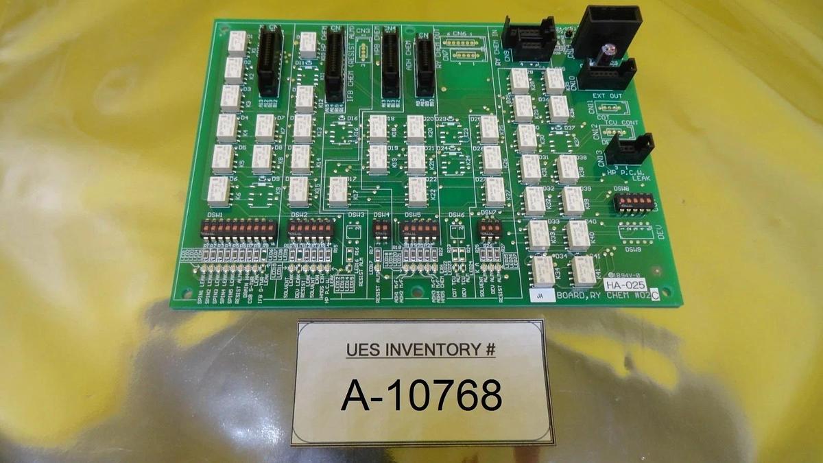 Used TEL Tokyo Electron HA-025 RY CHEM #02C Relay Board PCB PHA-015-0 Used Working