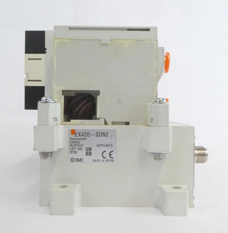 Used SMC VV5Q11-16-X1602 16-Port Manifold Module EX420-SDN2 Lot of 2 Working Surplus