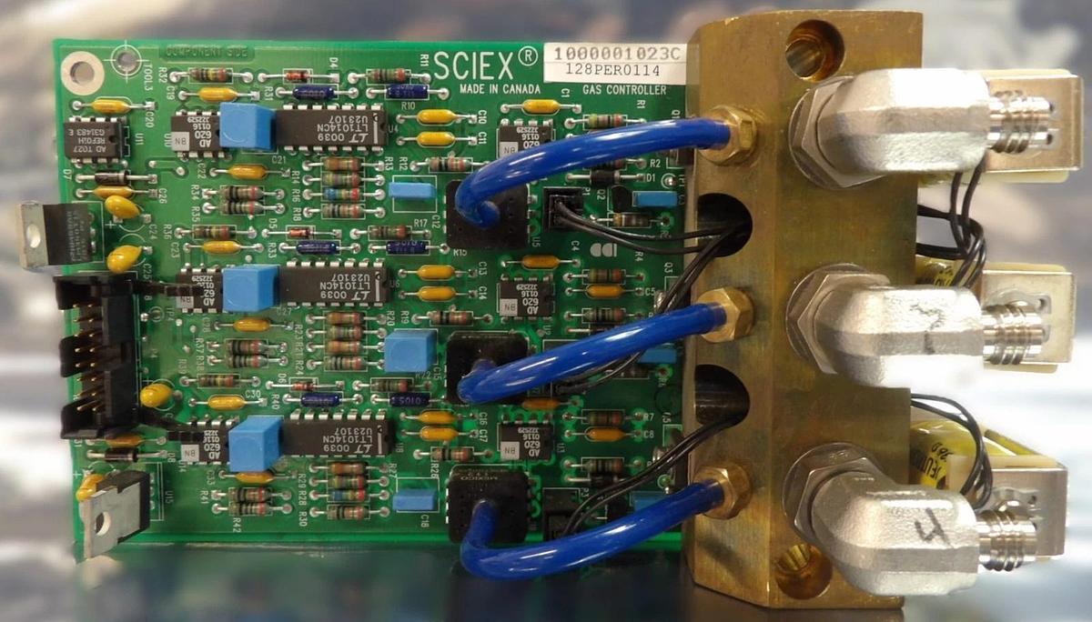 Used AB Sciex 1000001023 Gas Controller Manifold PCB Spectrometer Lot of 2 Working