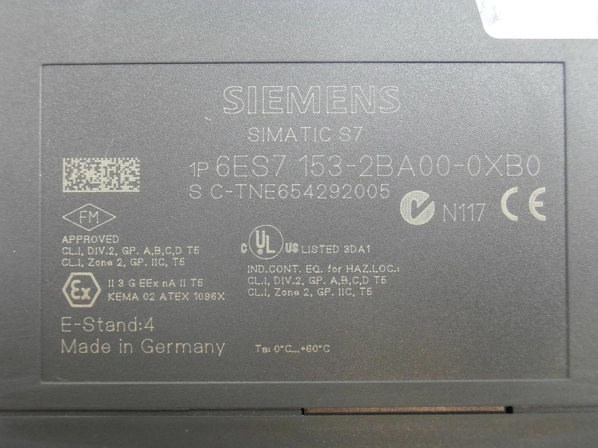 Used Siemens 153-2BA00-0XB0 5 Module PLC Unit SIMATIC ET 200M SM321 SM322 SM331 Spare