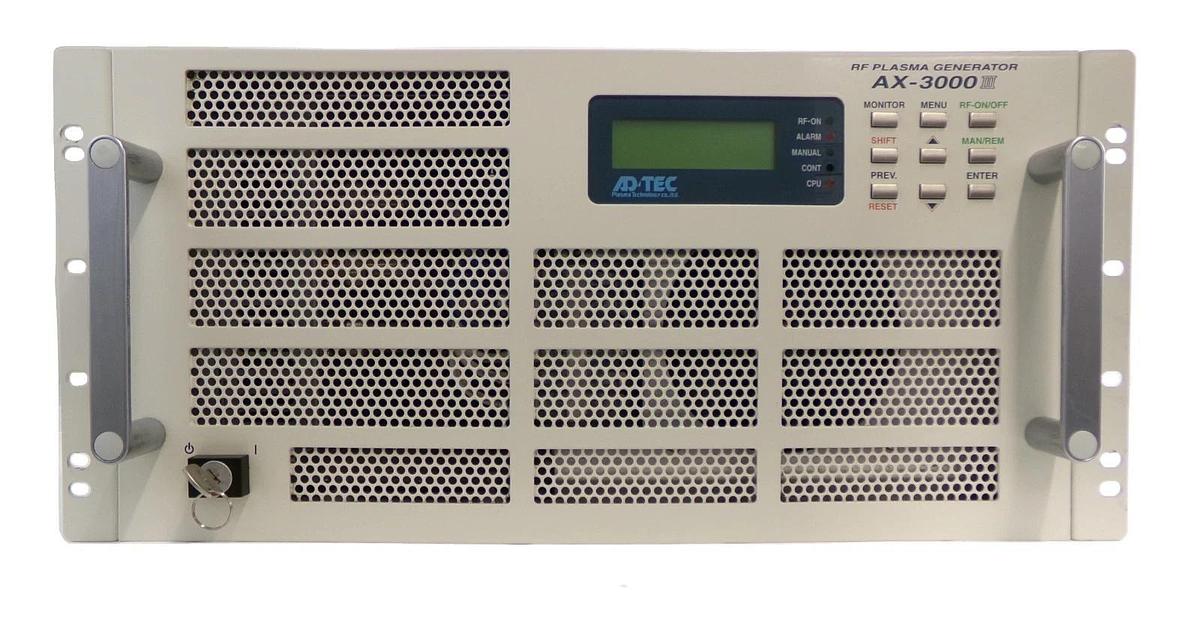 Used ADTEC Plasma Technology AX-3000III RF Plasma Generator AMAT 0190-45636 Surplus