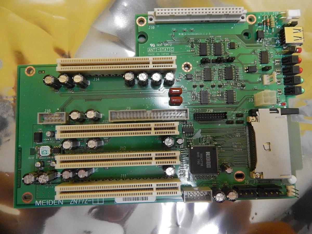 Used Meiden ZN77Z Backplane Board PCB MU24A31231 SU22A32117 A SU18A30221 Used