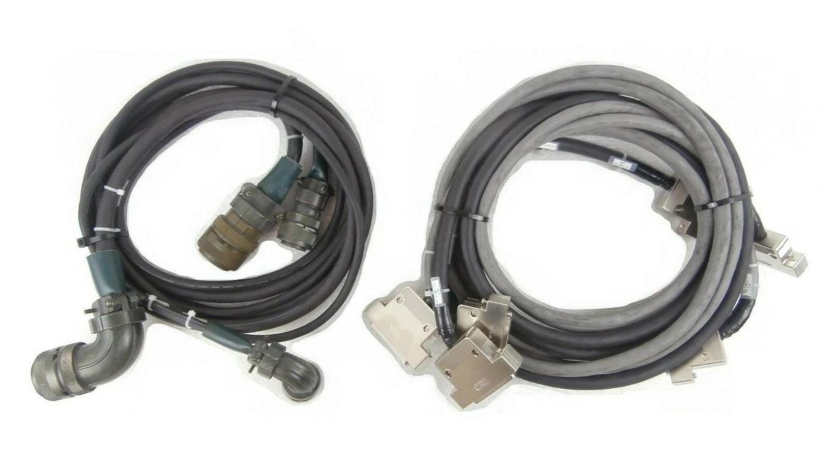 Used Yaskawa XU-RCM2500T Robot to Linear Track Cable Set of 5 Nikon OPTISTATION 7