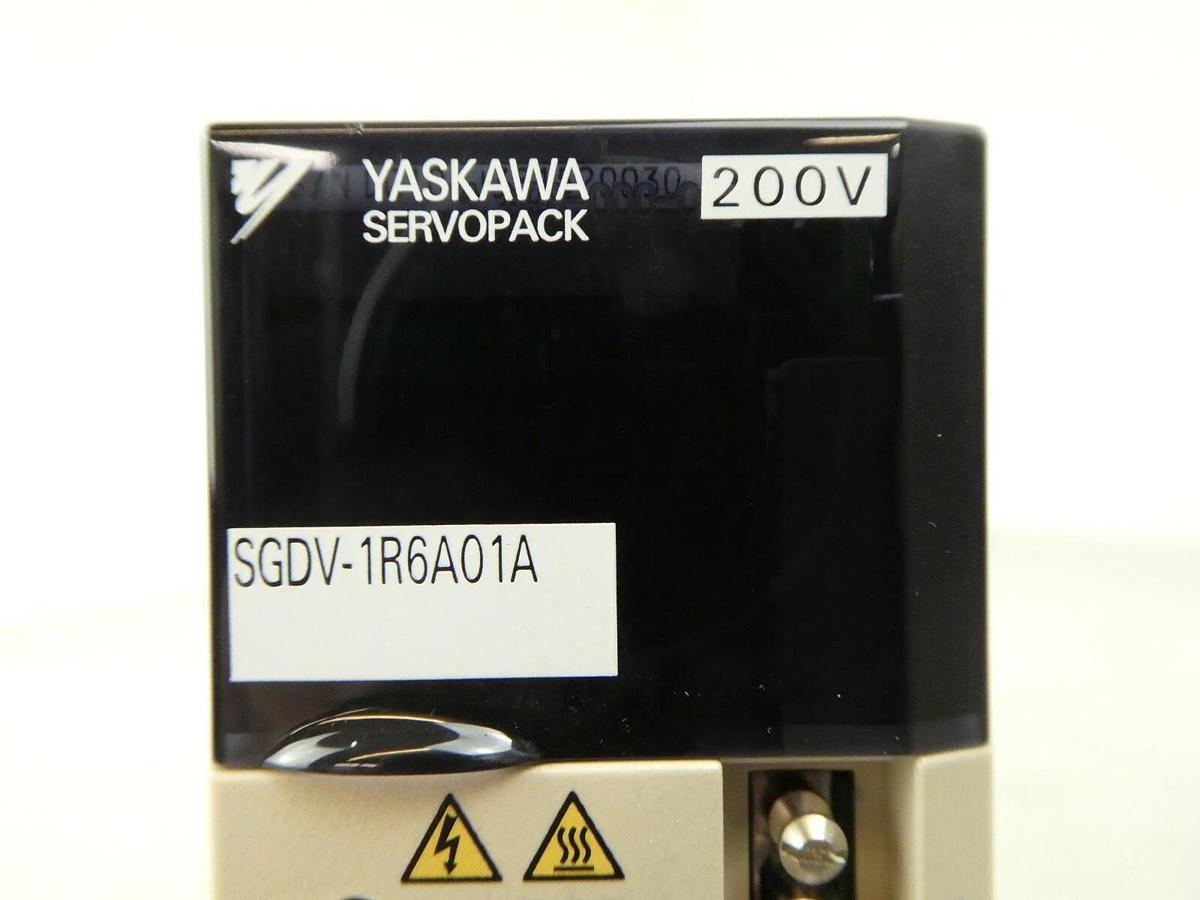 Used Yaskawa Electric SGDV-1R6A01A Servo Drive SERVOPACK Rudolph F30 Working Surplus