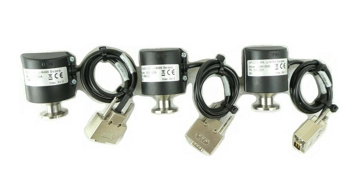 Used Inficon 399-001 Vacuum Switch VSA100A TEL 3D86-000485-V4 Reseller Lot of 3 Spare