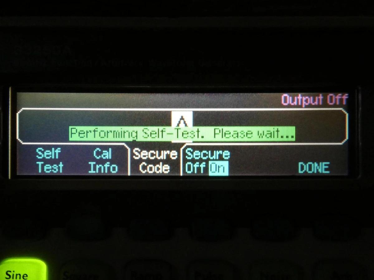 Used Agilent Technologies 33250A 80MHz Function/Arbitrary Waveform Generator Spare