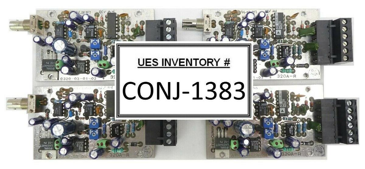 Used FiberOptions 0320-03-01-02 Interface PCB 320A-R Rev. A4 Varian 350D Lot of 4
