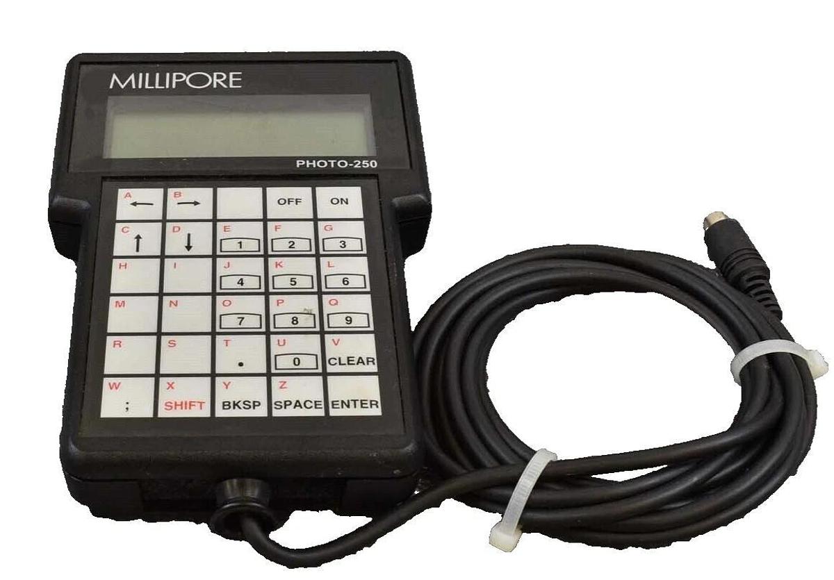 Used Millipore W2501KP01 Photo-250 Teach Pendant Hand Held Terminal Working Surplus