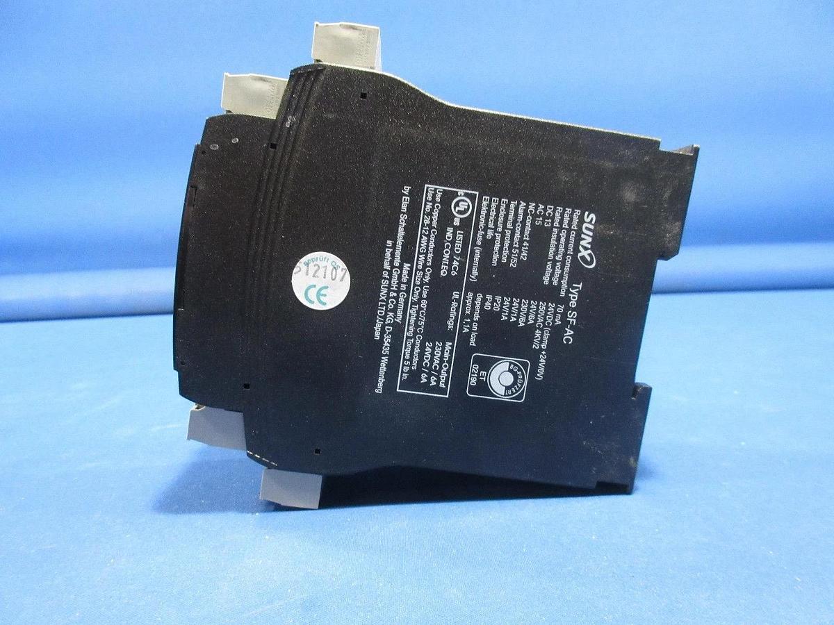 Used Sunx SF-AC Safety Relay Lot of 3 Kokusai Zestone DD-1203V 300mm Used Working