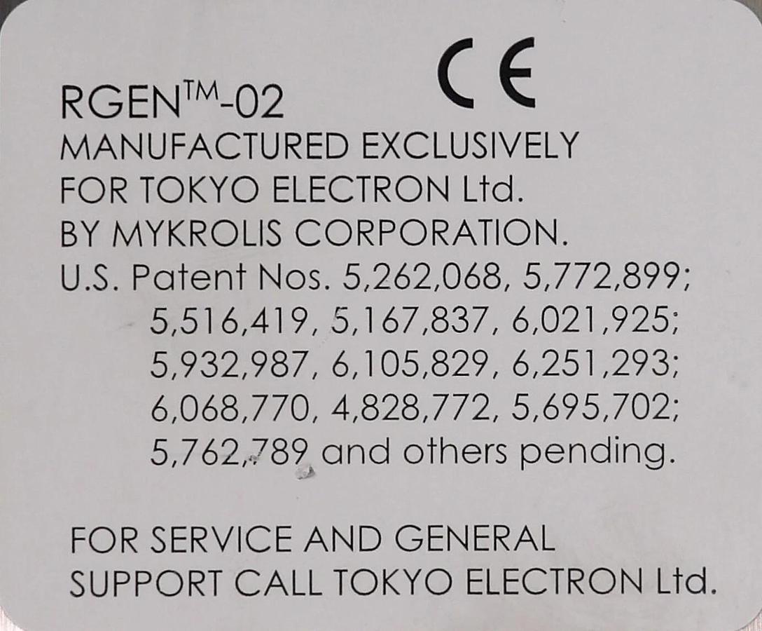 Used Mykrolis RGEN-02 Photoresist Pump TEL Tokyo Electron 5011-000005-13 Working