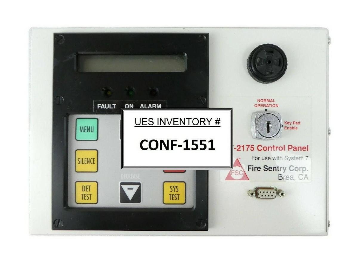Used Fire Sentry S7-2175 System 7 Control Panel Honeywell Working Surplus