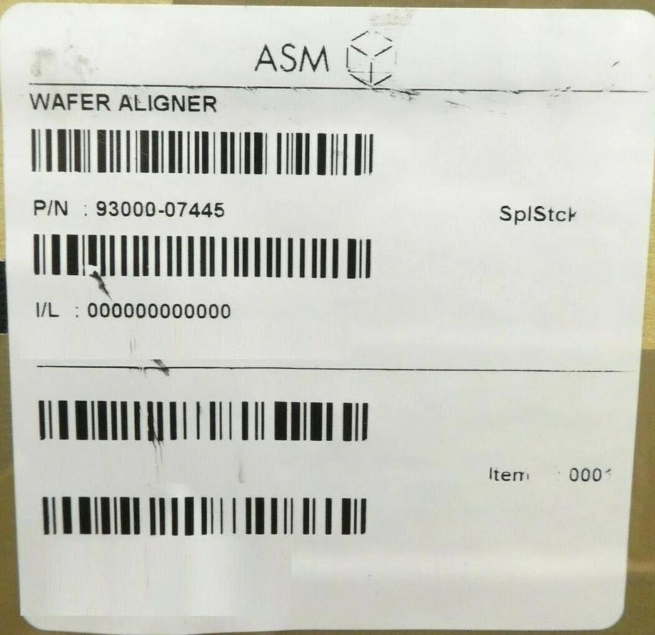 ASM Advanced Semiconductor Materials 93000-07445 Wafer Aligner New Surplus