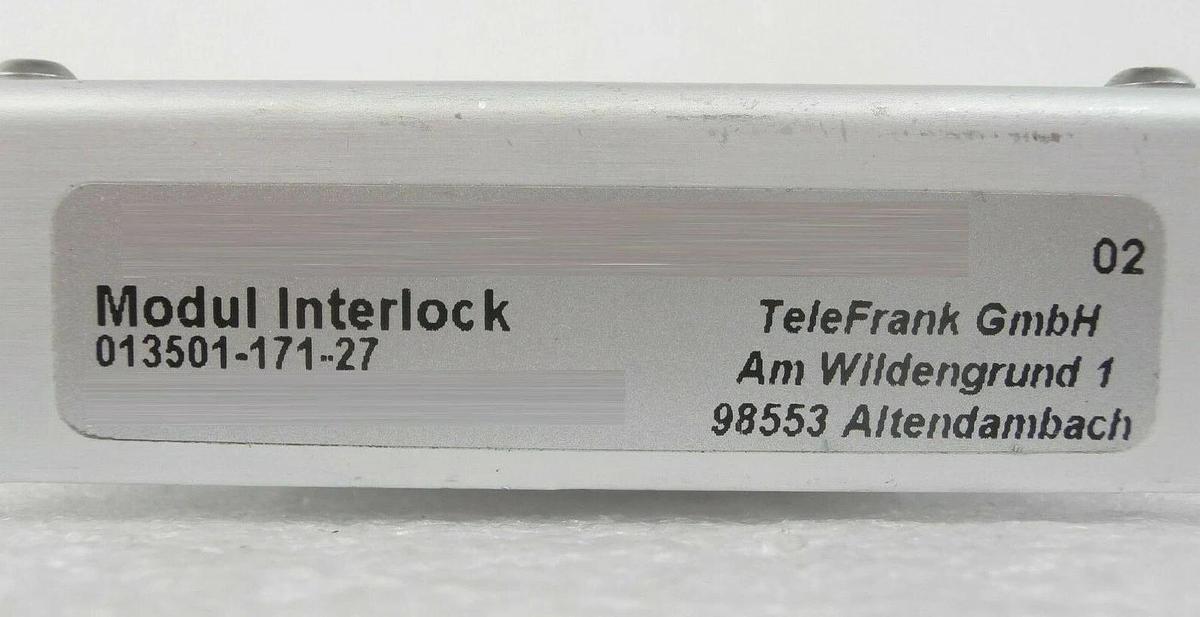 Used TeleFrank 013501-171-27 Modul Interlock Brooks Fixload V6 Reseller Lot of 2