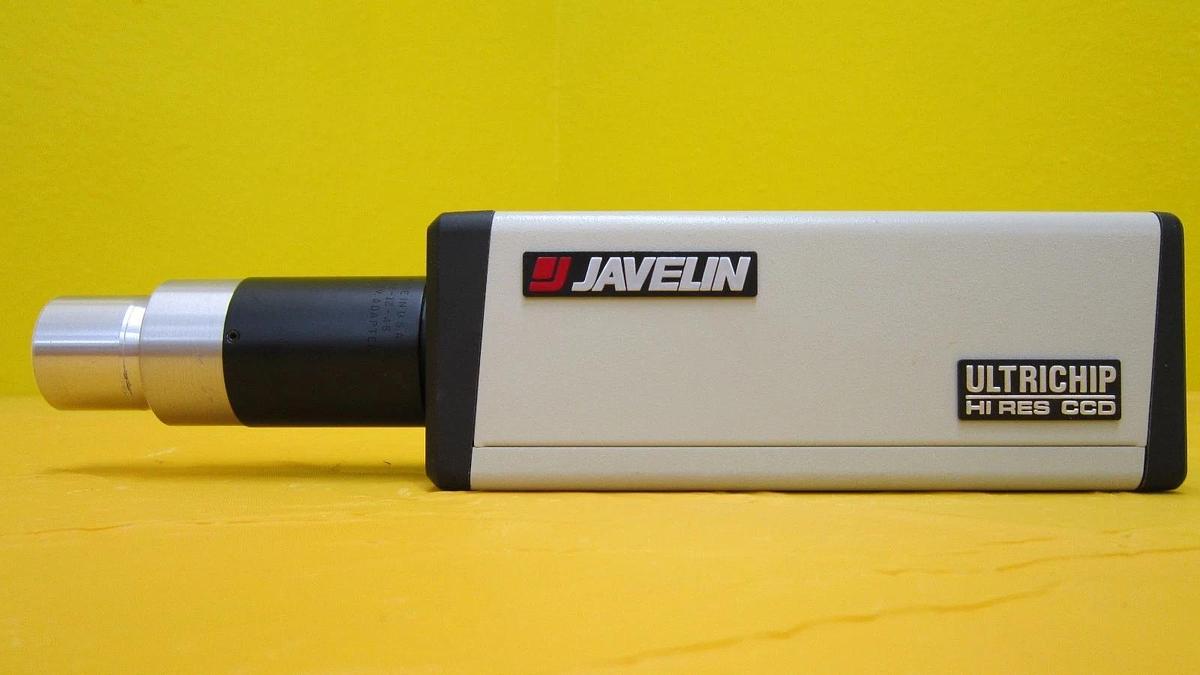Used Javelin JE-7442 ULTRICHIP CCD Camera with Microscope Zoom Lens Working Surplus