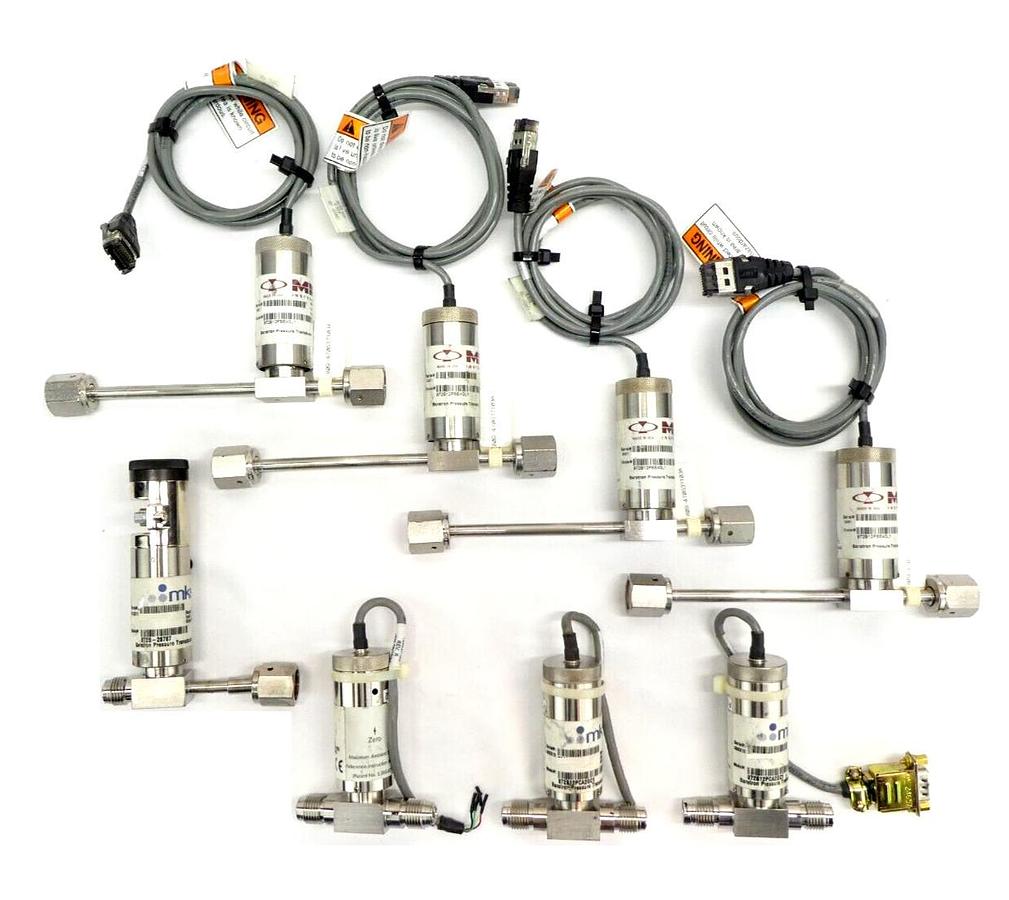 Used MKS Instruments 872B Baratron Pressure Transducer Reseller Lot of 8 Working
