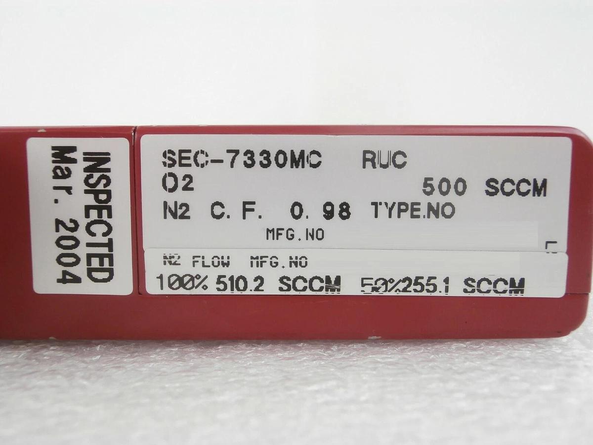 Used STEC SEC-7330M Mass Flow Controller MFC SEC-7330 500 SCCM O2 Working Surplus