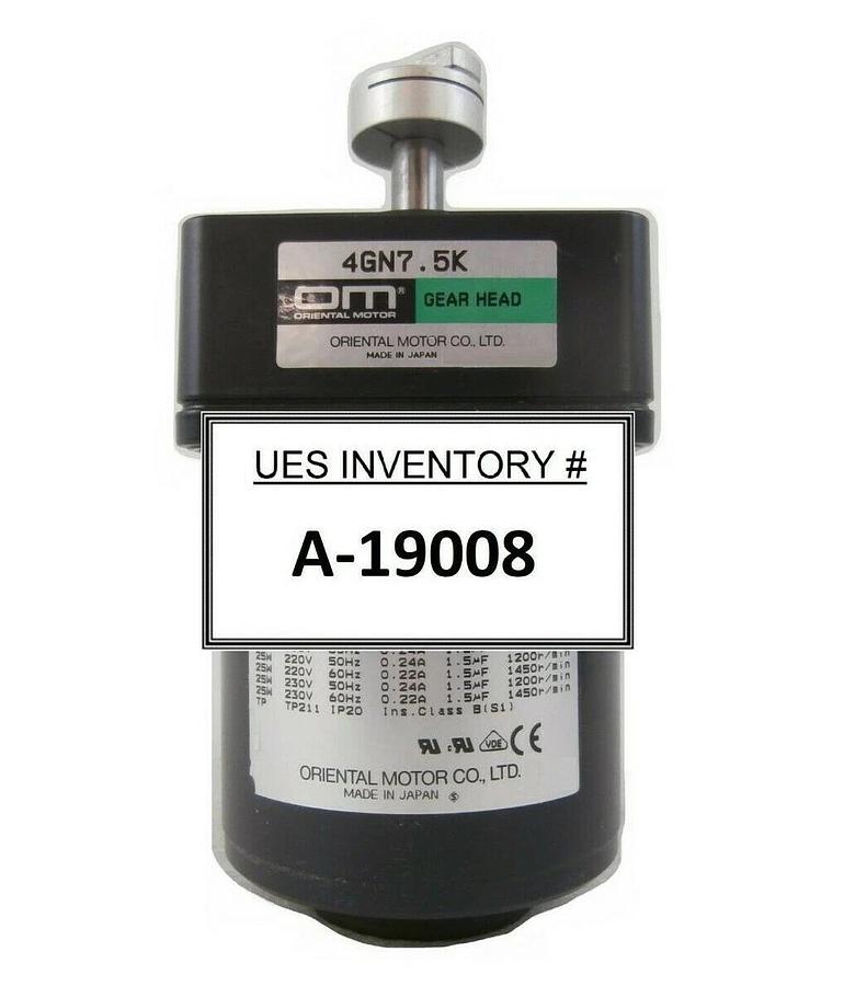 Used Oriental Motor USM425-402W Speed Control Motor with Gear Head 4GN7.5K Working
