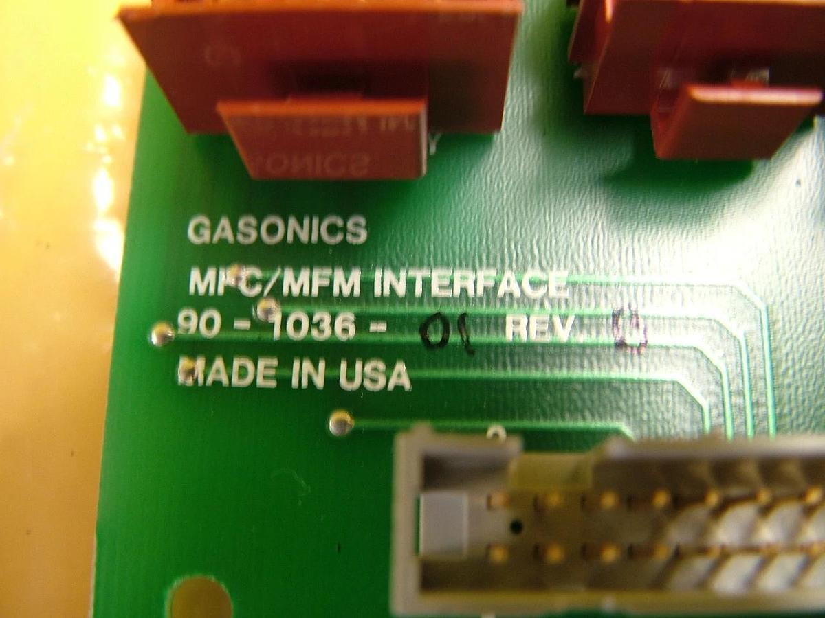 Used GaSonics 90-1036-01 MFC/MFM Mass Flow Meter Interface Board PCB Novellus Working