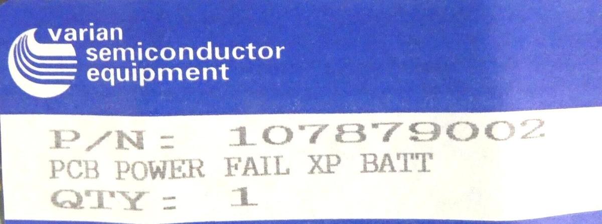 Varian D-107879002 Power Fail/RTC-XP PCB Rev 4 Card New Surplus
