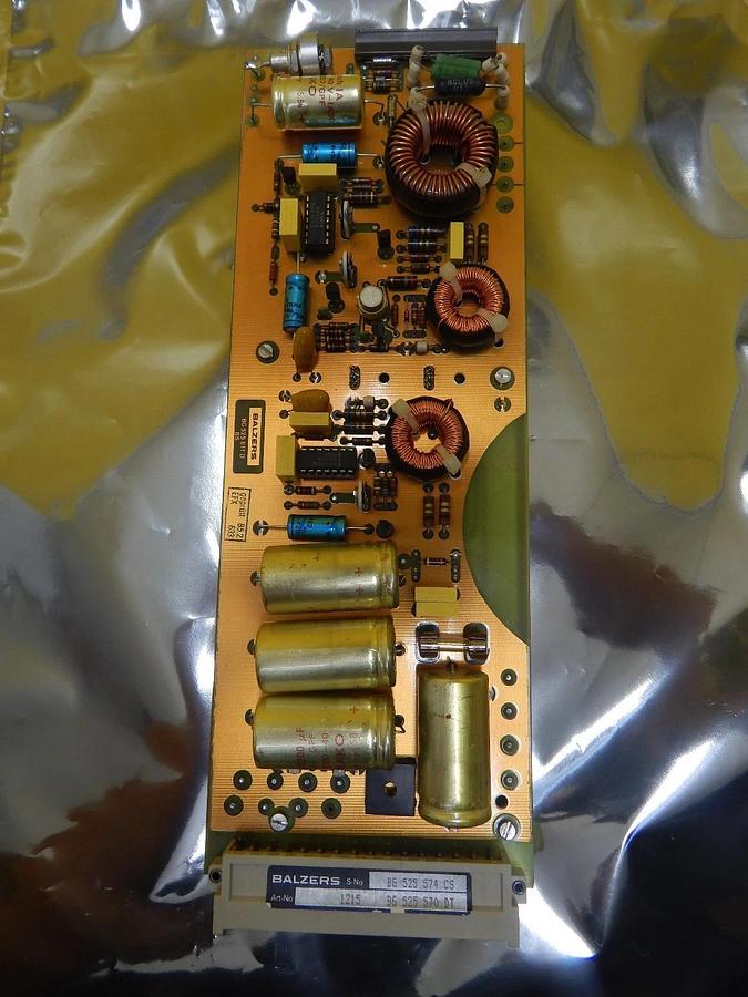 Used Balzers BG 525 570 DT Power Supply PCB Card BG 525 574 CS Used Working