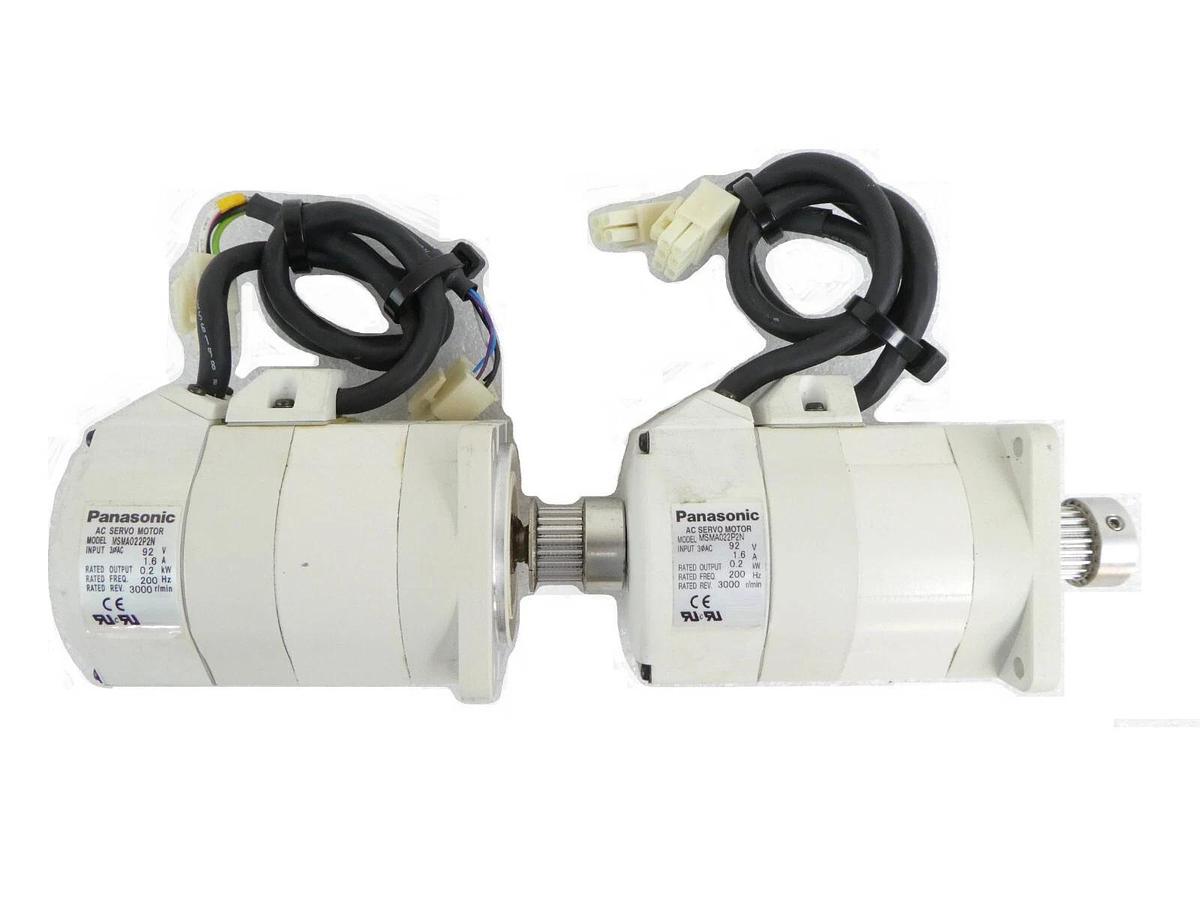 Used Panasonic MSMA022P2N AC Servo Motor Reseller Lot of 2 Working Surplus