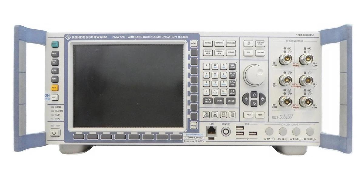 Used Rohde & Schwarz 1201.0002K50 Wideband Radio Comm Tester CMW 500 V 3.7.40