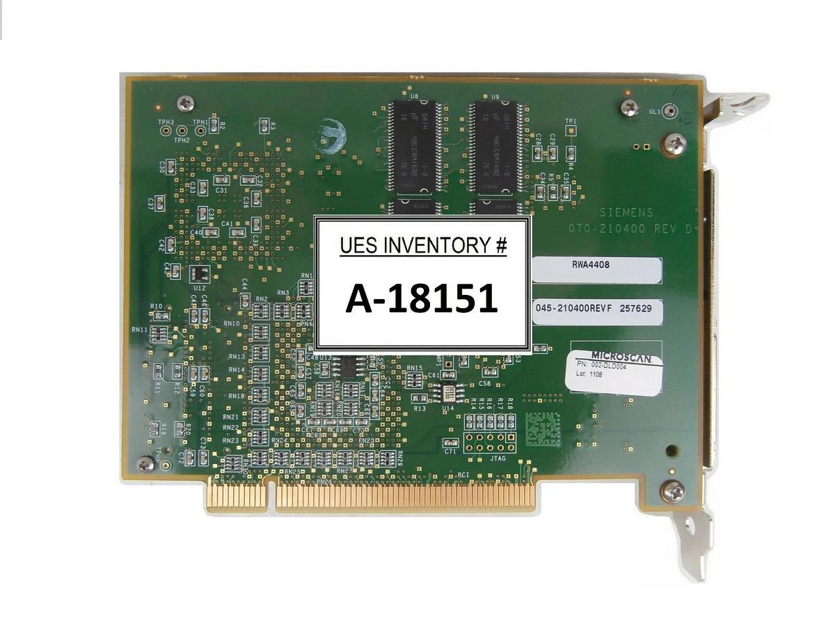 Used Siemens 002-DLD004 RVSI PCI Frame Grabber PCB Card 045-210400 Microscan Working