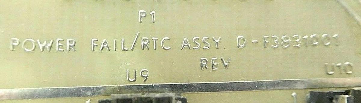 Used Varian Semiconductor VSEA D-F3831001 Power Fail/RTC PCB Card Rev. F Working