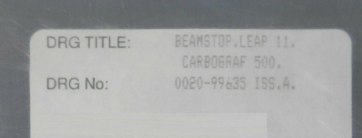 AMAT Applied Materials 0020-99635 Carbon Graphite Beamstop 500 Leap II New Spare