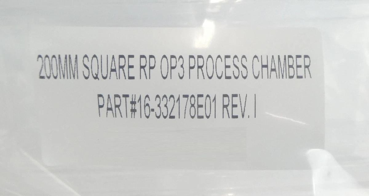 ASM 16-332178E01-D 200mm OP3 Square Rib Quartz Semiconductor Process Chamber New