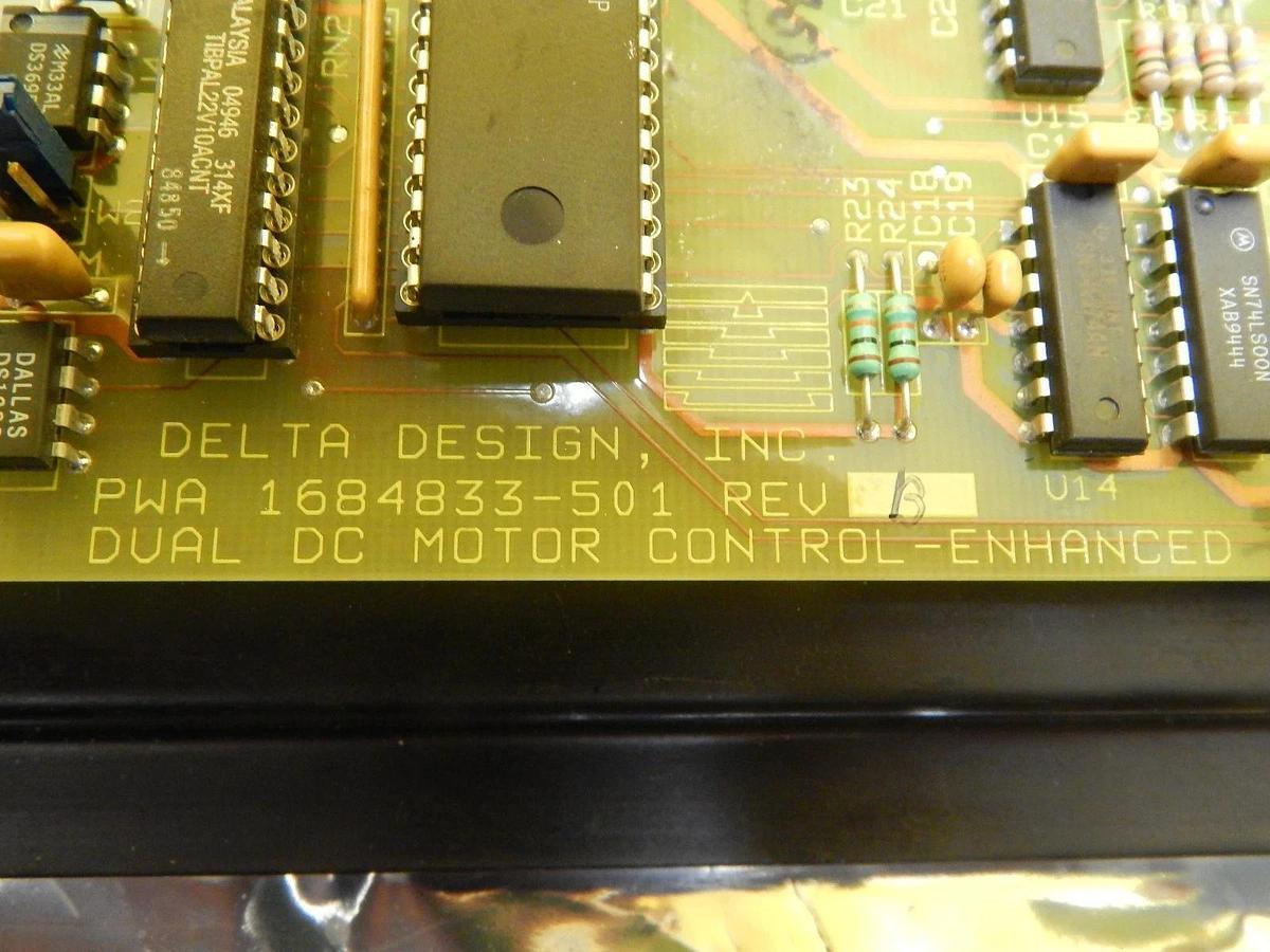Used Delta Design 1684833-501 Dual DC Motor Control-Enhanced Board PCB Used Working