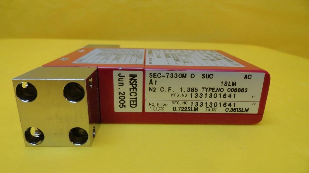 Used STEC SEC-7330M Mass Flow Controller MFC 1 SLM Ar SEC-7330 Used Working