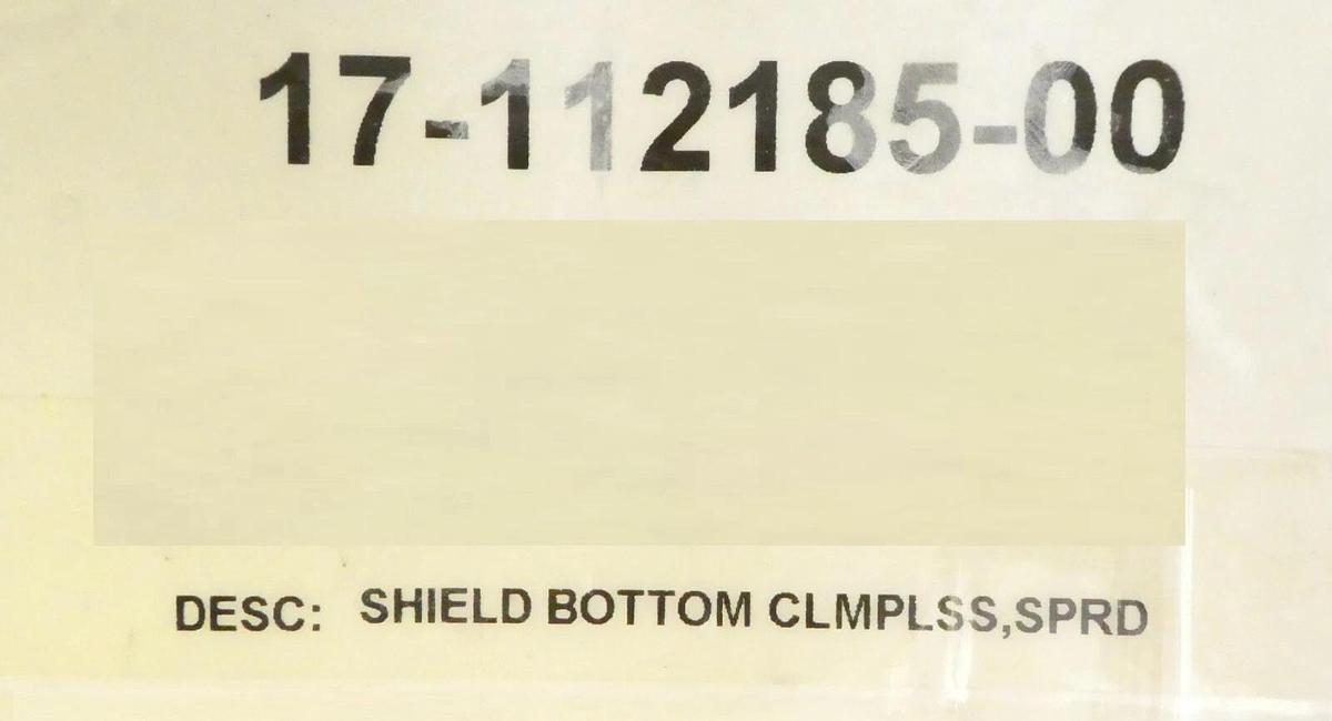 Novellus Systems 17-112185-00 Clampless SPRD Bottom Shield New Surplus