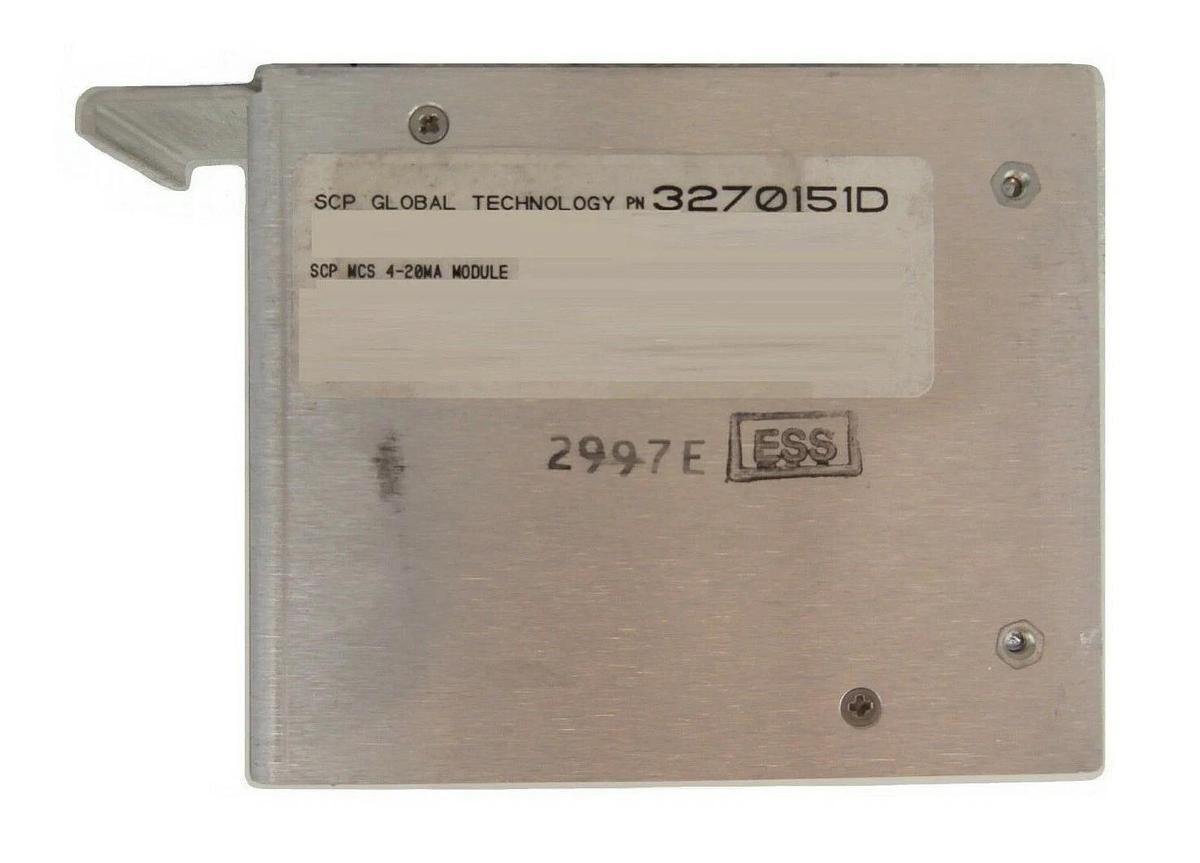 Used SCP Santa Clara Plastics 3270151D MCS 4-20 MA Analog Module Working Surplus