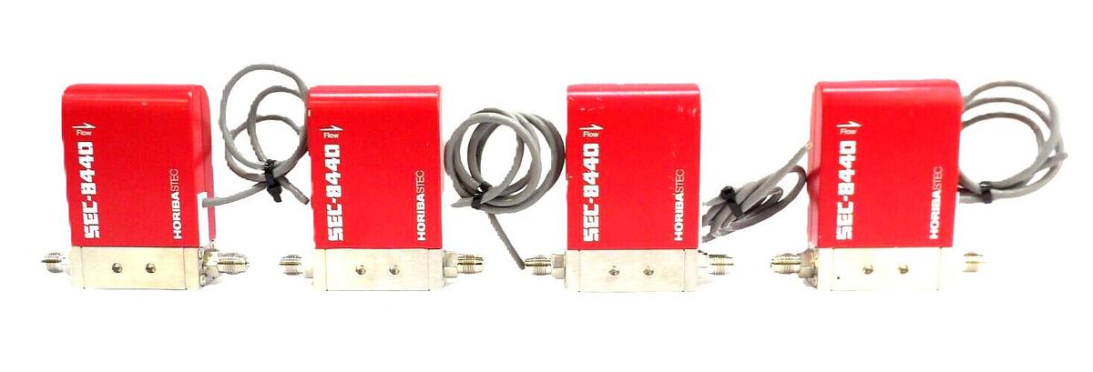 Used Horiba STEC SEC-8440LS Mass Flow Controller MFC SEC-8440 Lot of 4 Working Spare