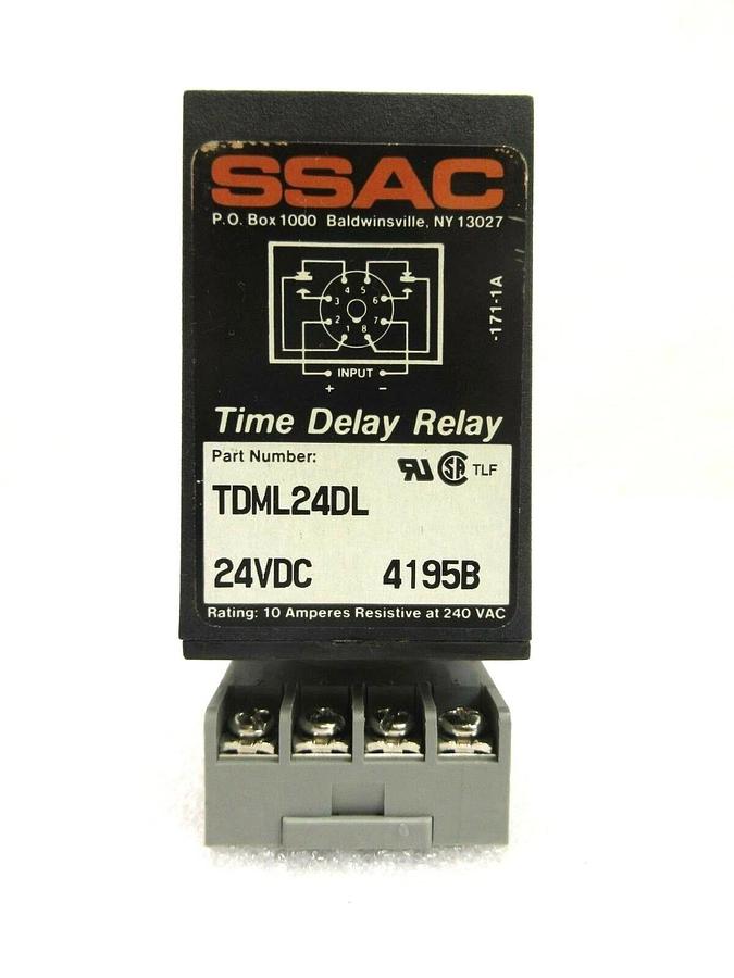 Used SSAC TDML24DL Time Delay Relay Digi-Set Reseller Lot of 6 Used Working