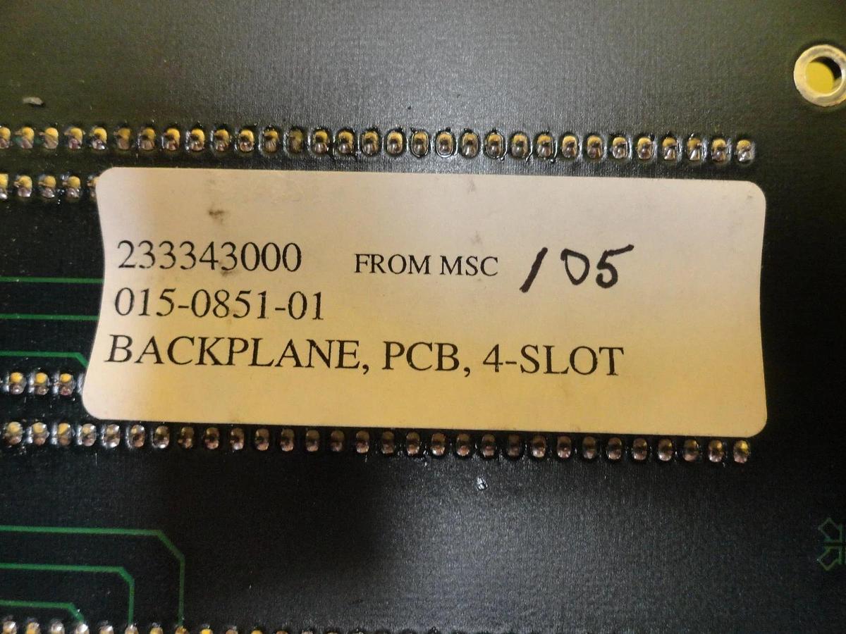 Used Irvine Optical 015-0851-01 4-Slot Motherboard Backplane PCB Board Used Working