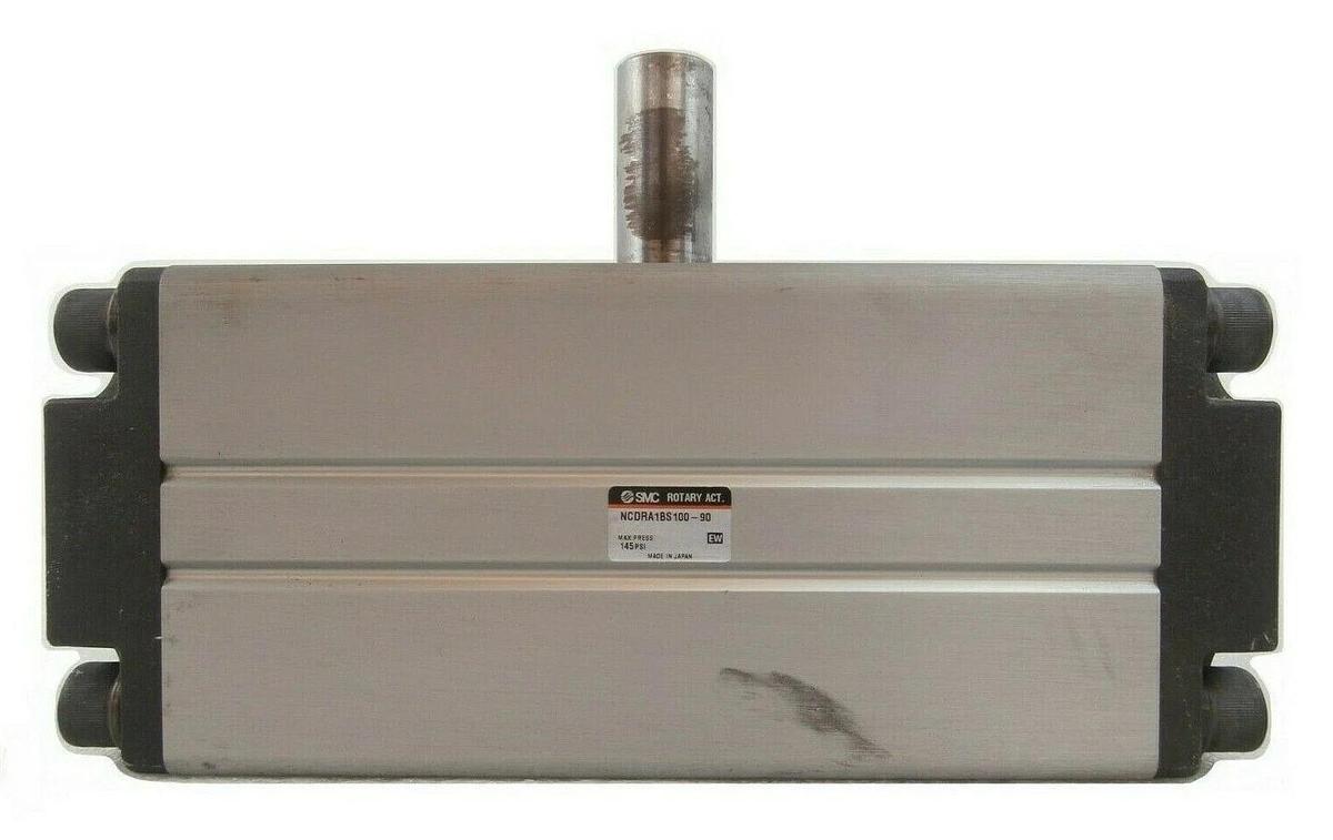 Used SMC NCDRA1BS100-90 Pneumatic Rotary Actuator Working Surplus