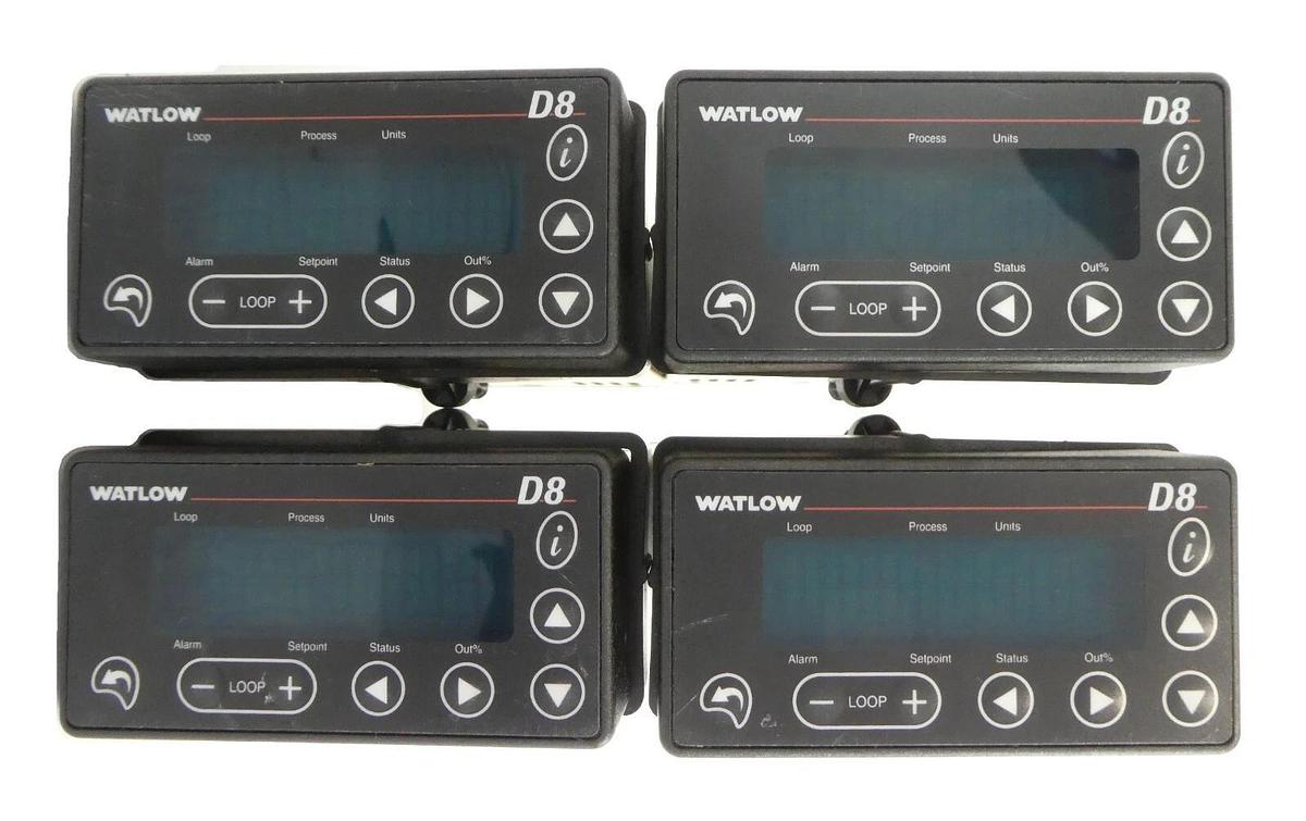 Used Watlow D881-0000-1000 Temperature Controller TB50 D8 AMAT Lot of 4 Working