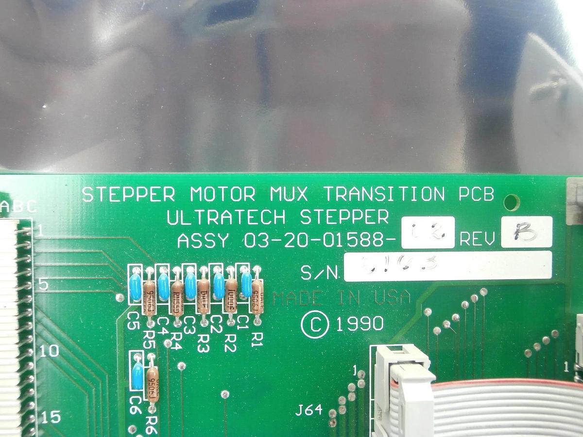 Used Ultratech Stepper 03-20-01588-02 Stepper Motor MUX Transition PCB Card Used